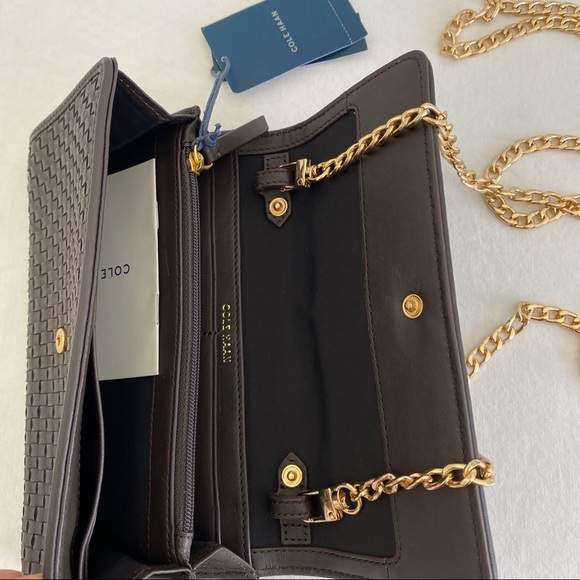 Cole Haan brown woven convertible wallet bag - Picture 9 of 9